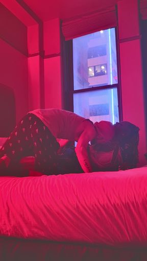 Step son licking step mom's pussy at hotel. Busty ebony step mom step son taboo.