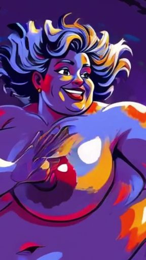 Ai BBW Gorlock Woman Nude Dancing