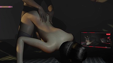 3D_Animation - Bigboobs chick livestream