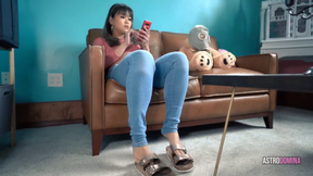 HOME OFFICE FOOT TEASE feat ASTRODOMINA