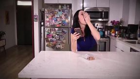 Slutty Chick Got Tied Up Tight And Left In The Kitchen, For A Long Time