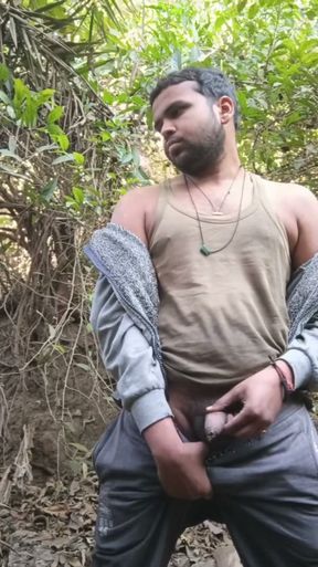 HORNY forest peeing   Clip 1