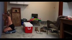Wife'_s first at home gloryhole with a local fan
