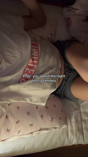 spend the night with a femboy