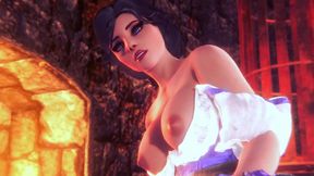 belle give a handjob and a blowjob - beauty and the beast parody