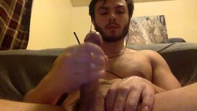 Hairy College Guy Jerks Close Up