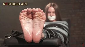 Lali - Her First Mummification and Tickling of Bare Feet (UHD 4K MP4)