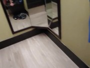 Real Public Dressing Room Blowjob and Sex!