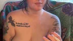 Sexy Solo Smoke Break Pt.2 (more on my OF)