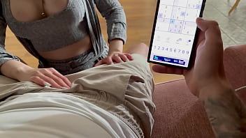 &quot_WHO WINS?&quot_ My Girlfriend Challenges Me to Finish a SUDOKU While Masturbating!