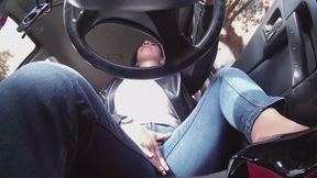 Kendra In Jeans, Driving & Touches Herself Part2