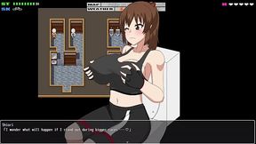 Garota fica brincando com seus peitos dentro do banheiro - Flash Cycling Ride 2 - Parte 2