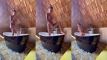Busty Monika Fox Washes Herself In Bath