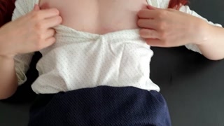 Redhead secretary knows how to take good care of her boss!