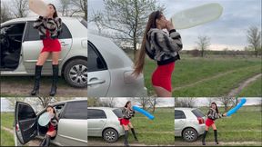 Popping and spitting session (custom video)