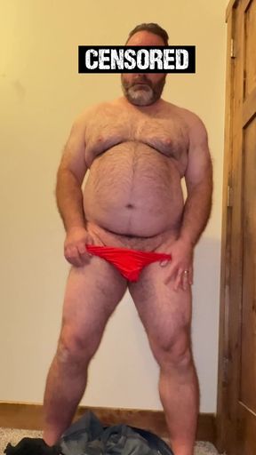 Anal Steve in a hot strip tease that ends with some precum eating