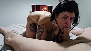 colombiana le gusta tragar leche