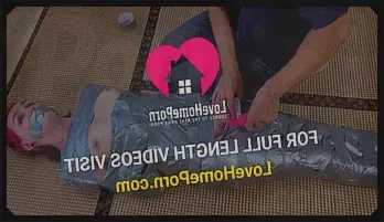 Sensual Duct Tape Tease with a Redhead Babe