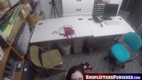 Lily Jordan busted while stealing and fucked as penalty by horny cop