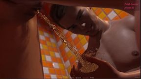 Fetish locator #10 - Johannes dressed as a crook and fucked Ju, Johannes played with Squizzle's pussy in the shower