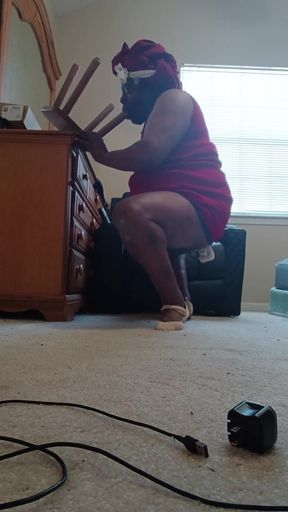 Red Dress Crossdresser Transvestite Crossdresser