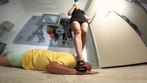 Walking On Him Whilst Pretending He Isn't There 2 FLOOR CAM (4K)