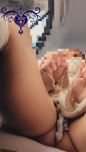 Anal plug play in a naughty leotard