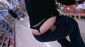 Big Booty MILF Shows Off Her Assets at Wal-Mart