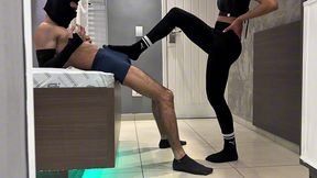 a delicious ballbusting with my friend