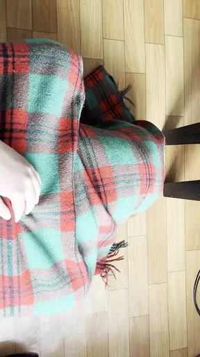 My shy neighbor does cunnilingus under the blanket