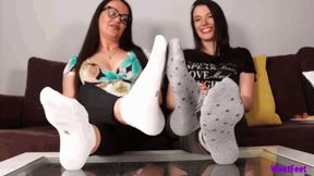 Pretty Women Socks Tease 4K