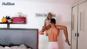 I leave my pussy full of milk to my girlfriend