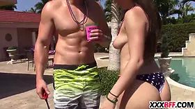 Independence day teenager group sex
