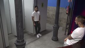 hot spasnih boy used raw in backroom club bareback