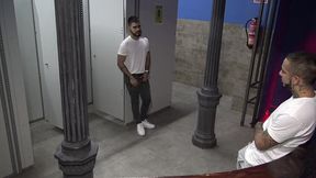 hot spasnih boy used raw in backroom club bareback