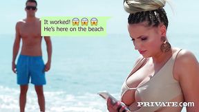 Buxom Jolee Love hooks up with stranger from the beach