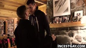 IncestGay.com - Jonathan Maze unzips and devours stepdads cock