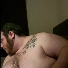 Smoke Puffs and Naked hairy FTM body plus table edge humping