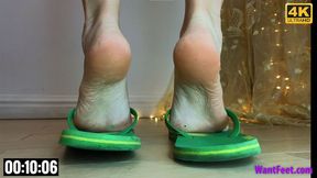 Valera Sweaty Feet in Flip Flops - 4K MP4