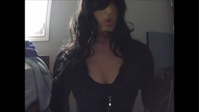 Cute Angels Pt2! In My Female Mask And Suit I Put On My Tight Corset And Show You My Tight Body!