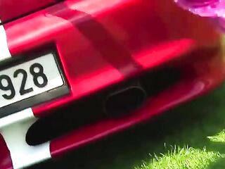 German Golden-haired Getting Her Shaved Vagina Smashed in POV