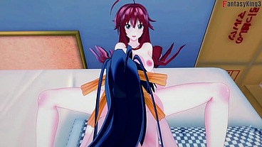 Rias Gremory & Akeno Threesome - HS DXD NTR Madness 4 - Watch the Full Movie on Sheer & PTRN: Fantasyking3