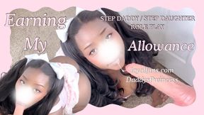 Ebony Step Daughter Begs Step Daddy For Extra Allowance Pink & Cozy POV DDLG BLOWJOB Fantasy
