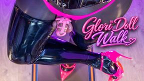 Pink Heels Walk in Chastity