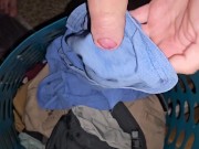 Wiping My Foreskin Clean After A Huge Cumshot