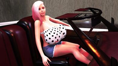 5'2 Petite Teen's Tits Swell Huge Then Long Legs Stretch Out In Car