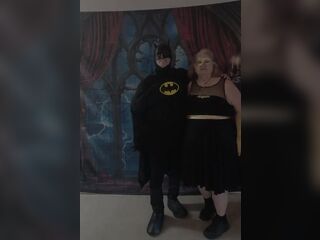 My BF and I All Dresses up as Bat Dude and Bat Beauty