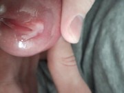 Leaky Femboy Cum on Camera