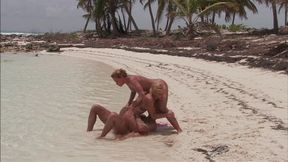 Island Fever Outdoor Pussy Spread and Sucking