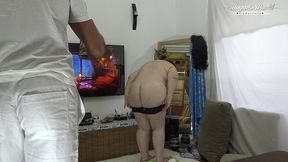 behind the scenes of redhead bbw masseur lady getting fucked (1080)